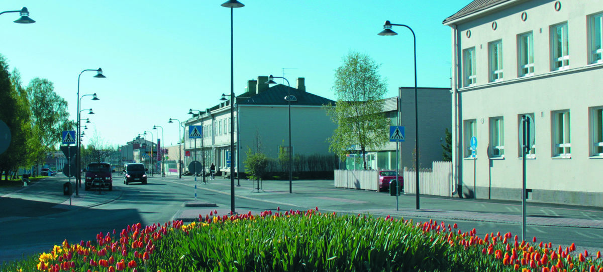 Lieksan keskustaa kesällä