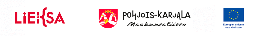 Logot: Pohjois-Karjalan maakuntaliitto, Lieksa, Eu:n osarahoittama